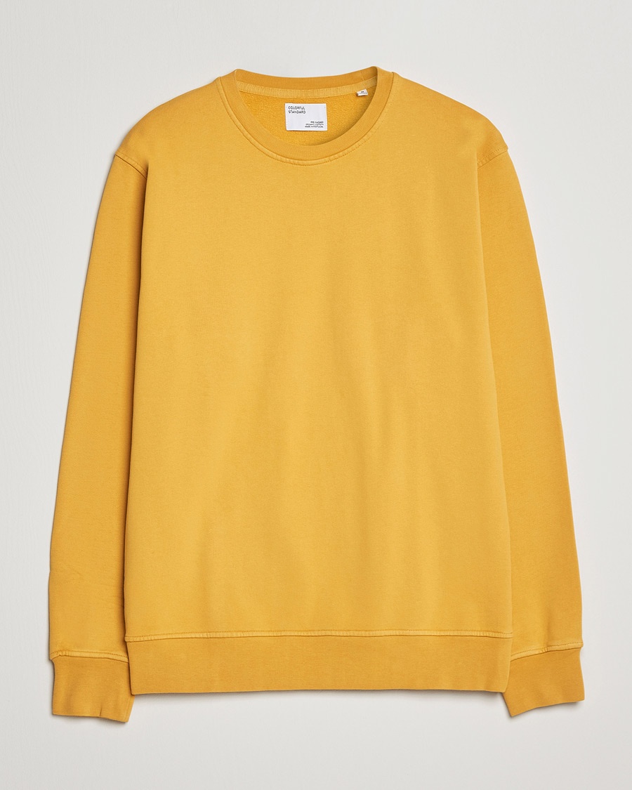 Colorful Standard Classic Organic Crew Neck Sweat Burned Yellow – Amarillo