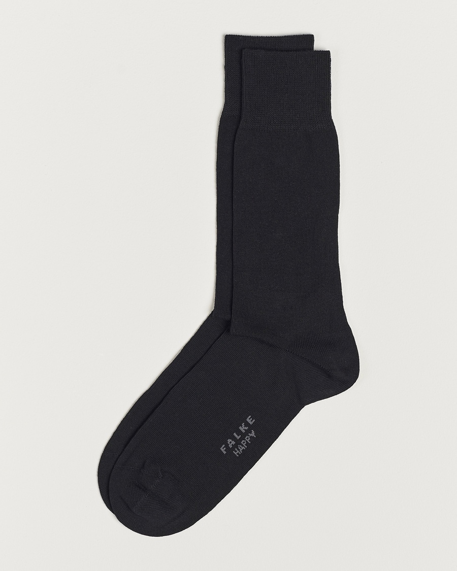 Falke Happy 2-Pack Cotton Socks Black – Negro
