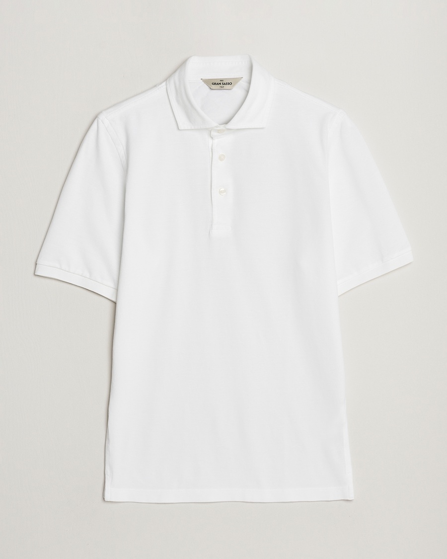 Gran Sasso Washed Polo White – Blanco