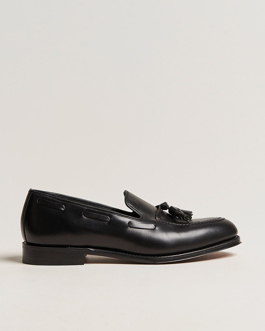 Loake 1880 Russell Tassel Loafer Black Calf – Negro
