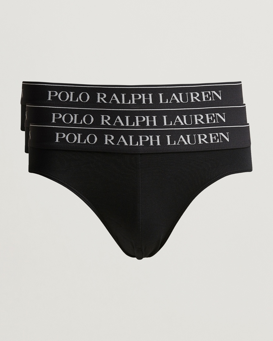 Polo Ralph Lauren 3-Pack Low Rise Trunk Black – Negro