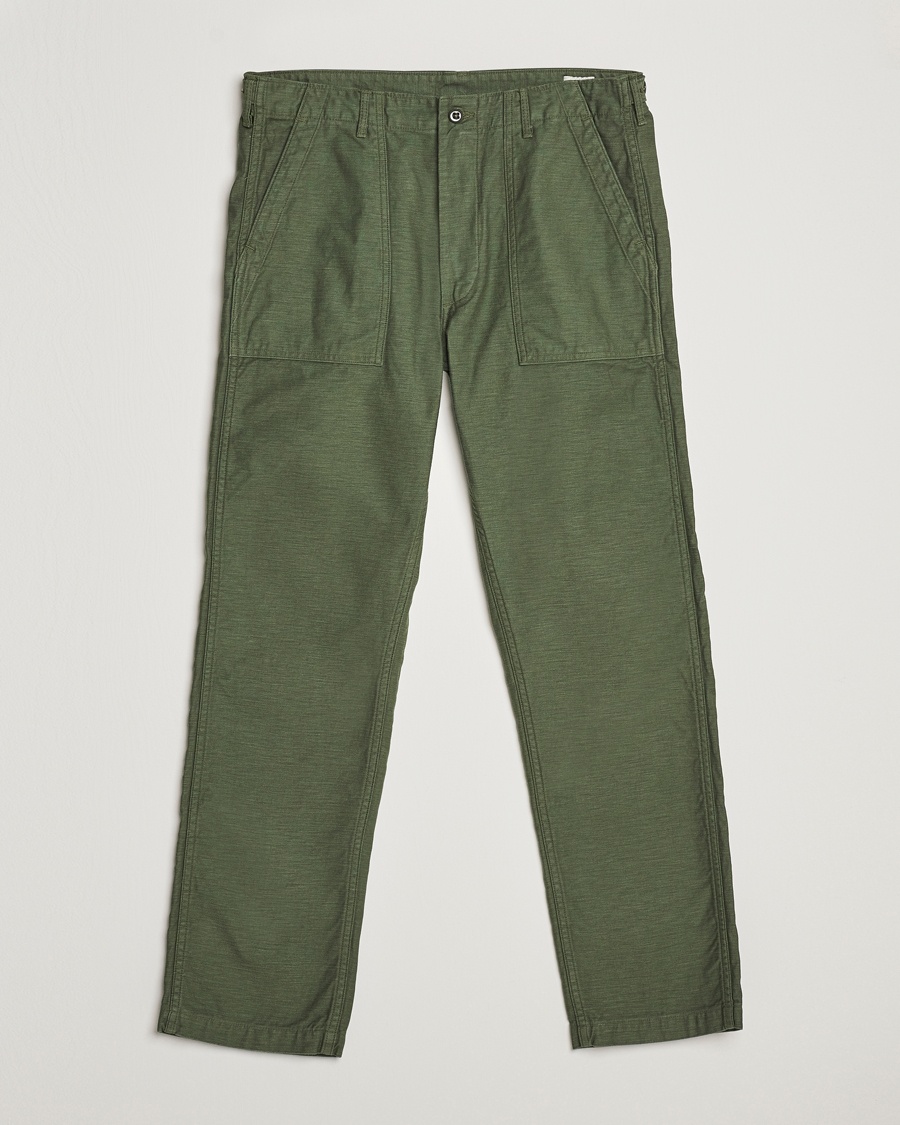 orSlow Slim Fit Original Sateen Fatigue Pants Green – Verde