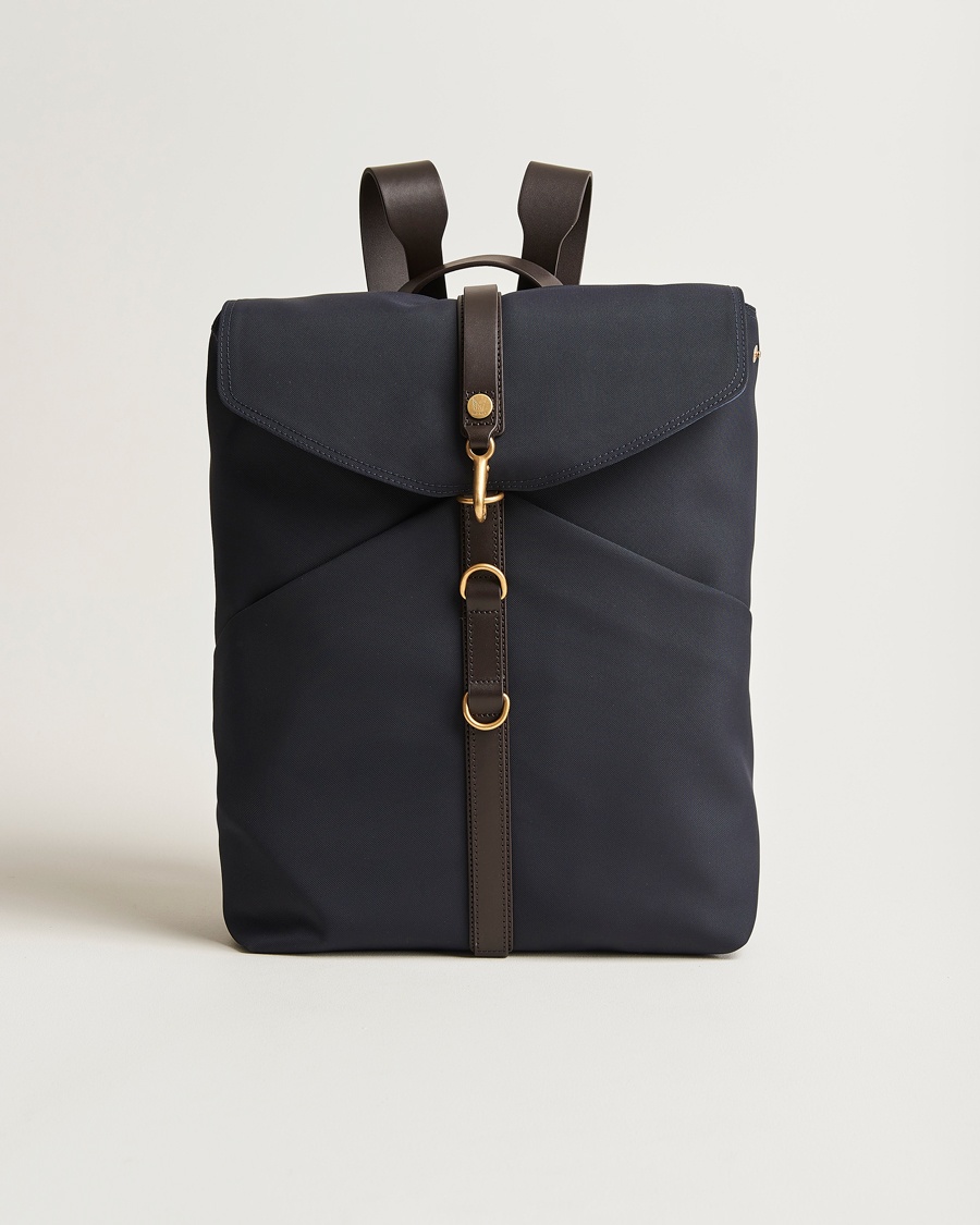 Mismo M/S Rucksack Navy/Dark Brown – Azul