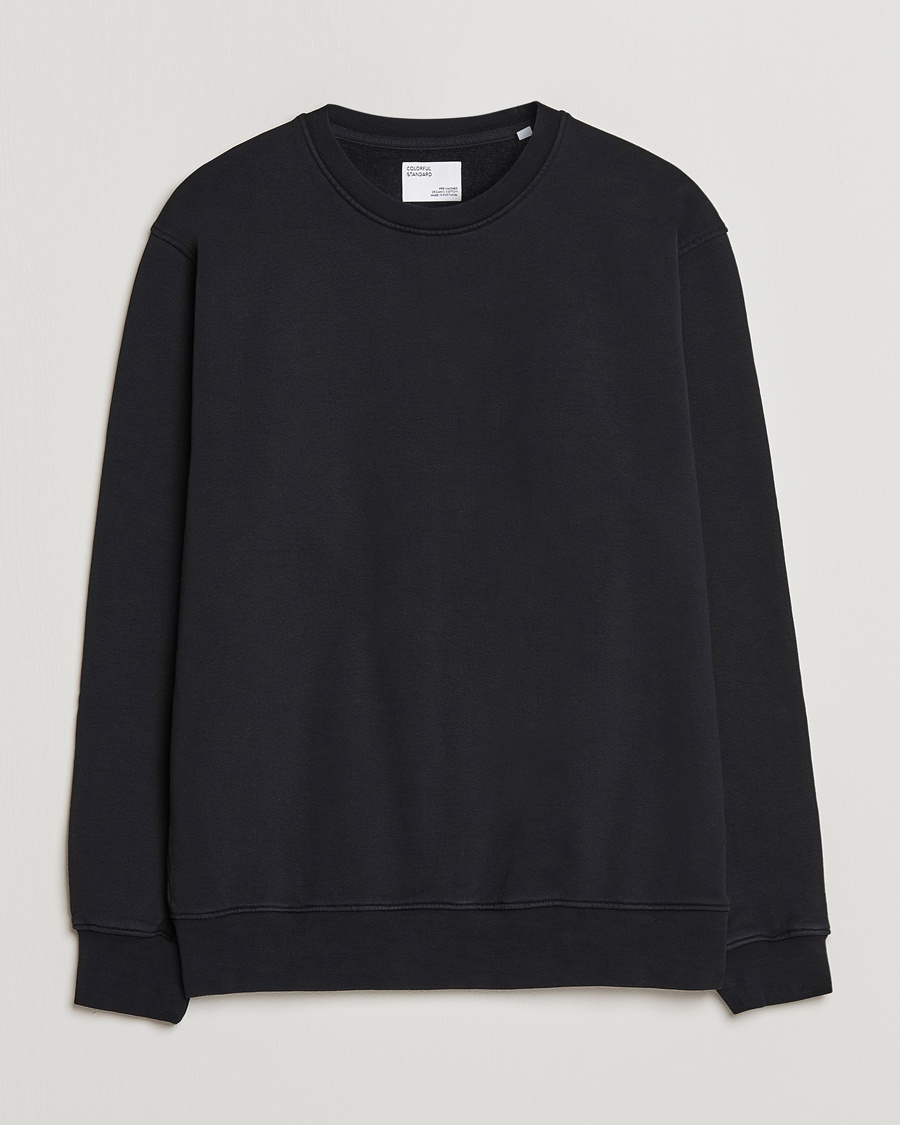 Colorful Standard Classic Organic Crew Neck Sweat Deep Black – Negro