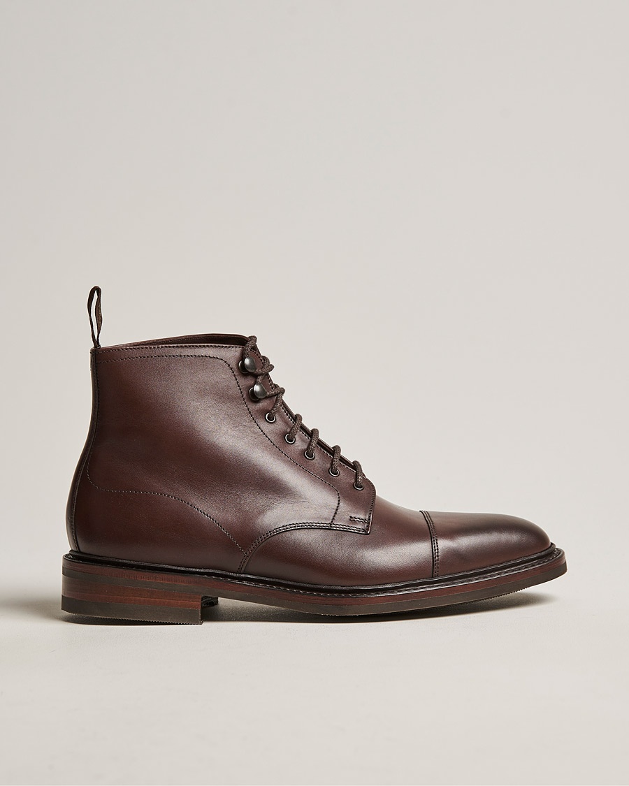 Loake 1880 Roehampton Boot Dk Brown Burnished Calf – Marrón