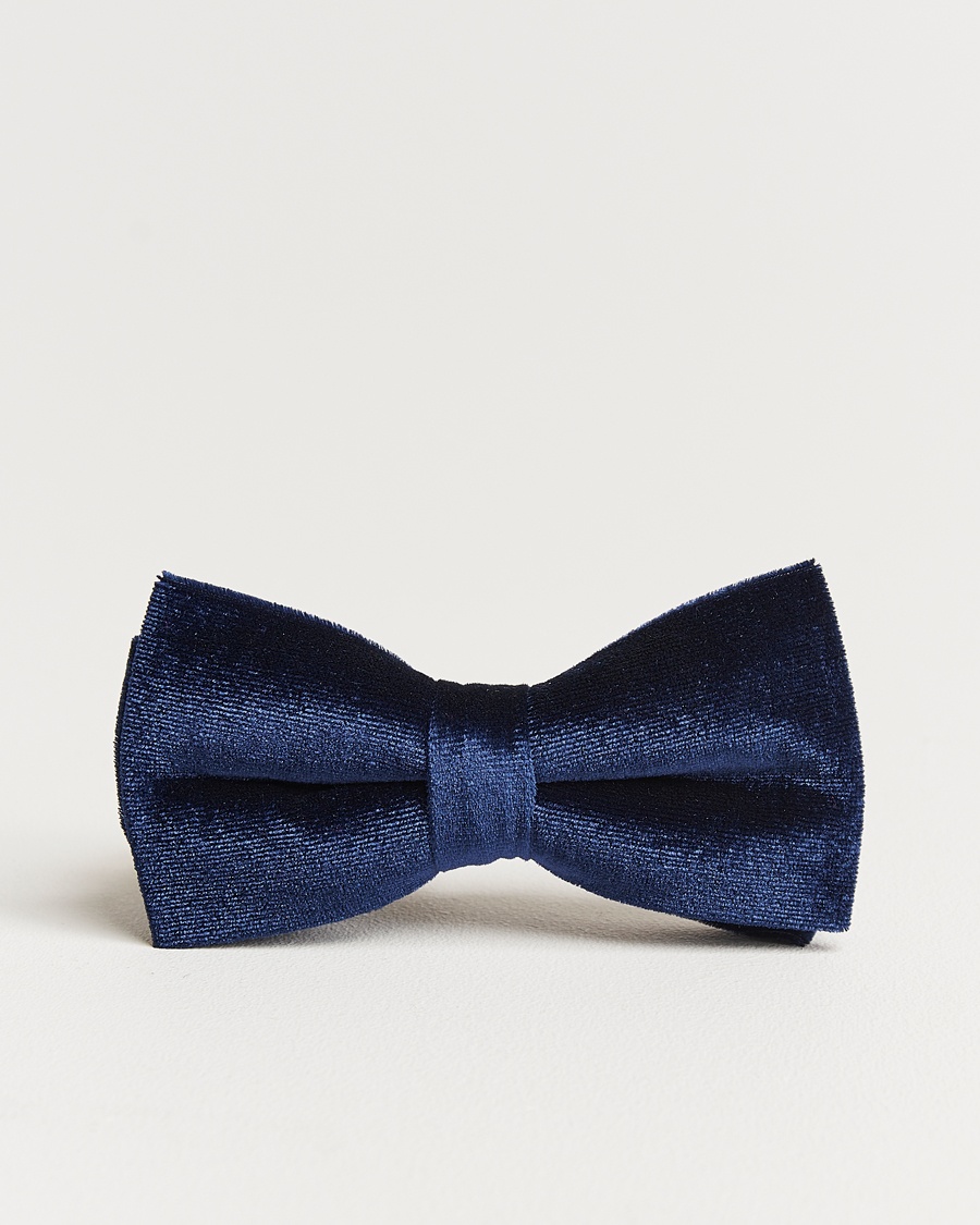 Amanda Christensen Velvet Pre Tie Navy – Azul