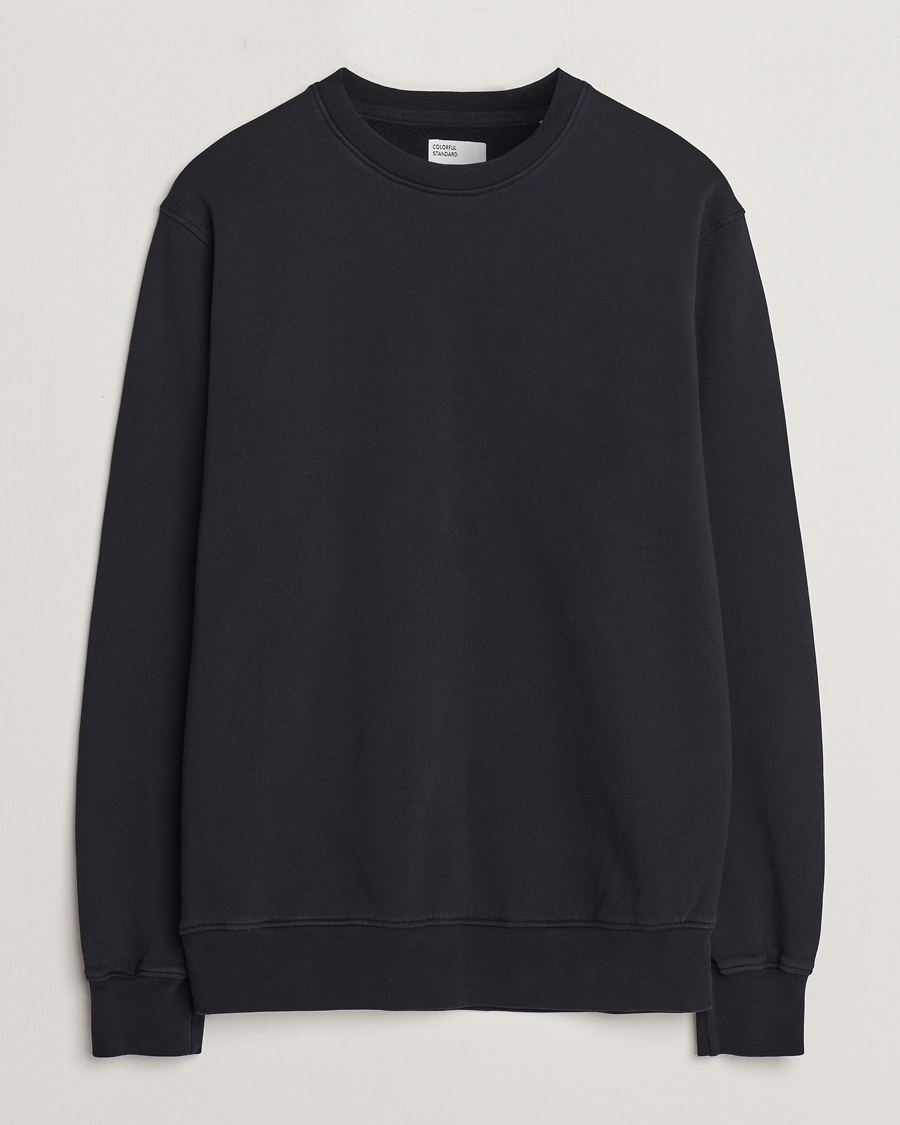 Colorful Standard Classic Organic Crew Neck Sweat Deep Black – Negro