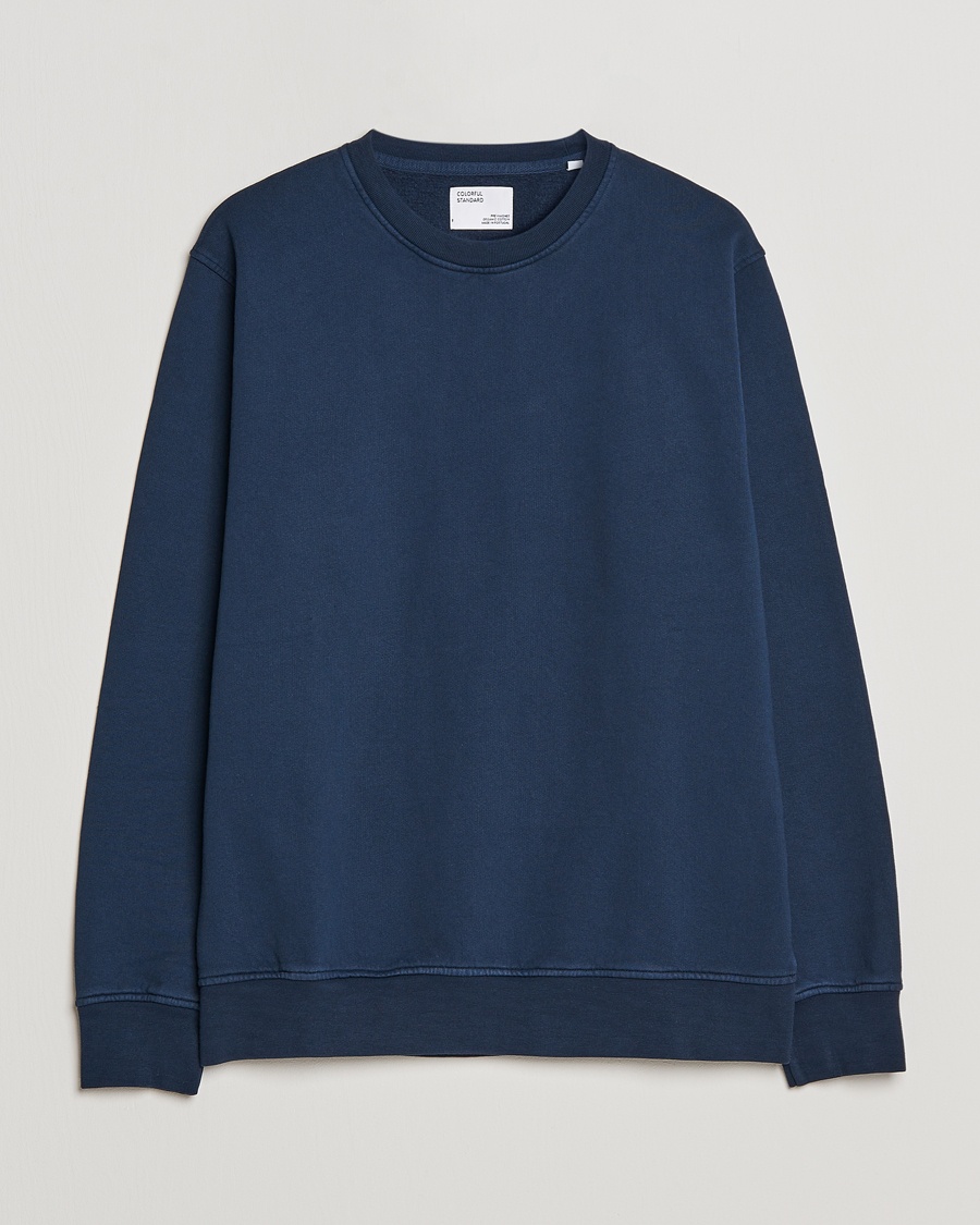 Colorful Standard Classic Organic Crew Neck Sweat Navy Blue – Azul