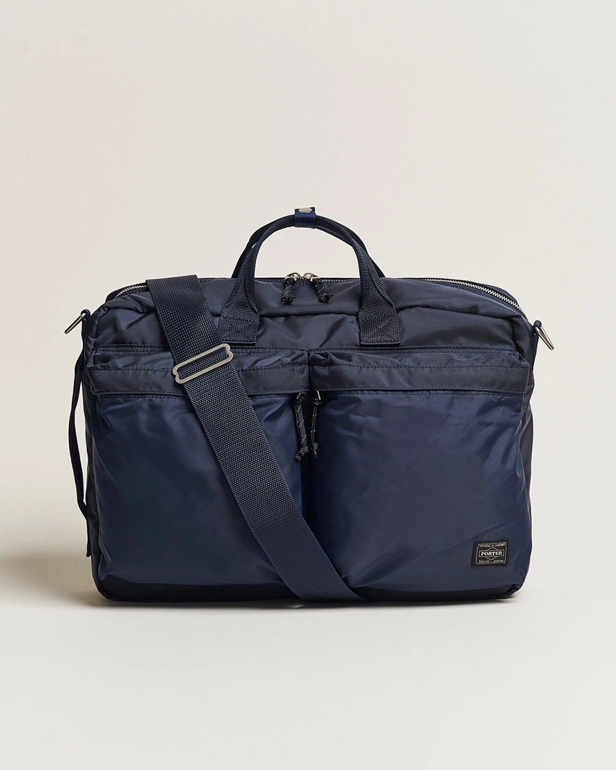 Porter-Yoshida & Co. Force 3Way Briefcase Navy Blue – Azul