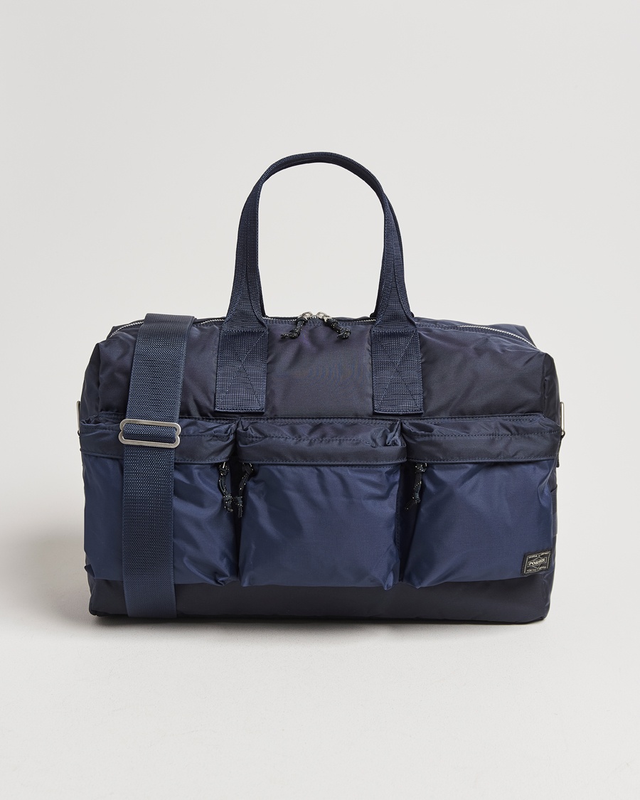 Porter-Yoshida & Co. Force 2Way Duffel Bag Navy Blue – Negro