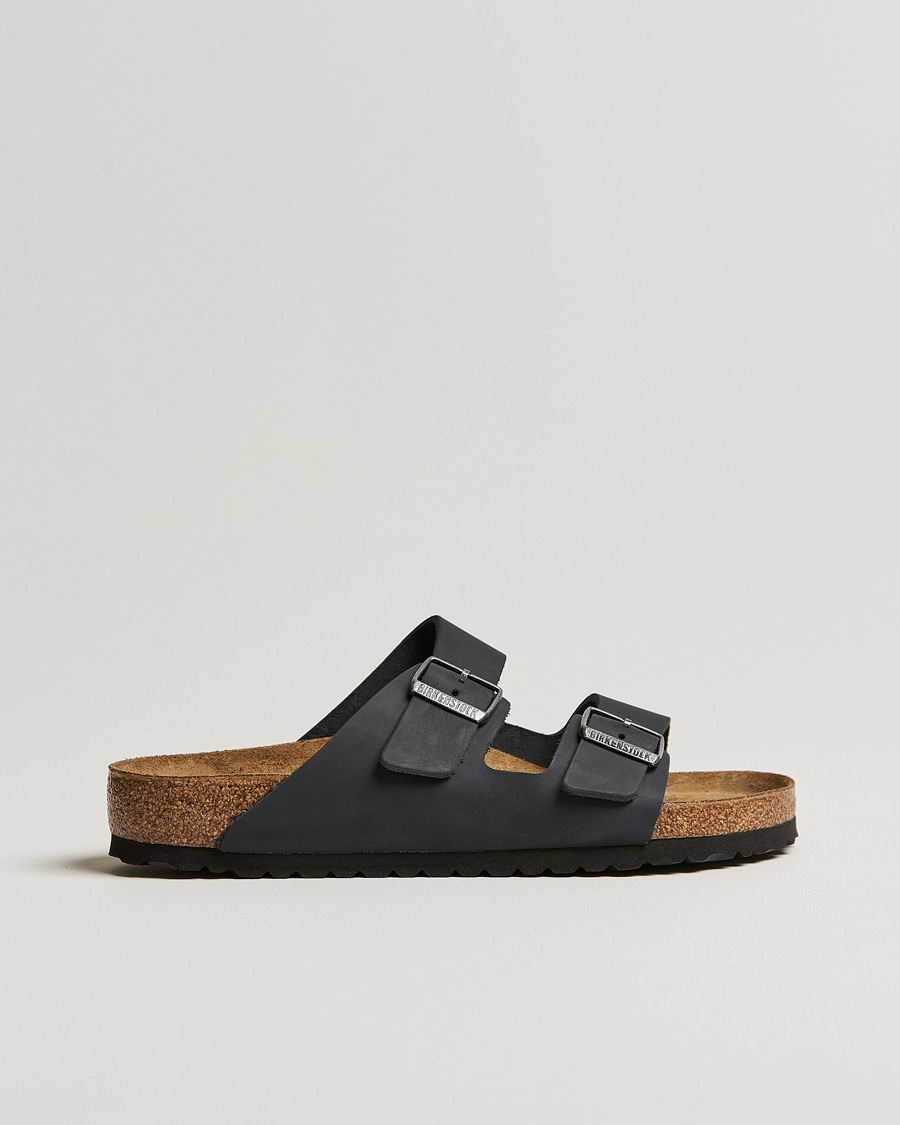 BIRKENSTOCK Arizona Classic Footbed Black Oiled Leather – Negro