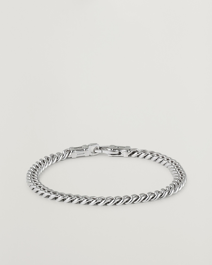 Tom Wood Curb Bracelet L Silver – Plata
