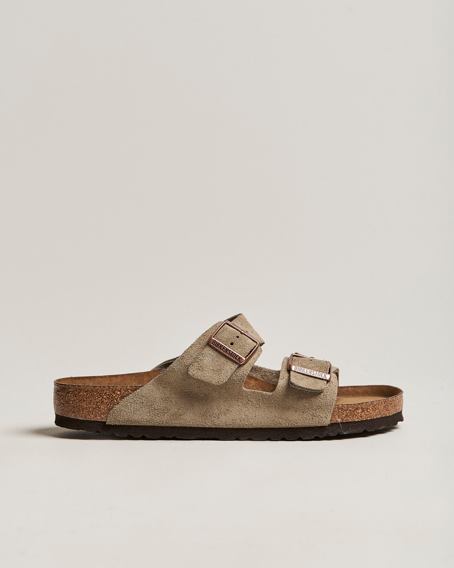 BIRKENSTOCK Arizona Soft Footbed Taupe Suede – Beige