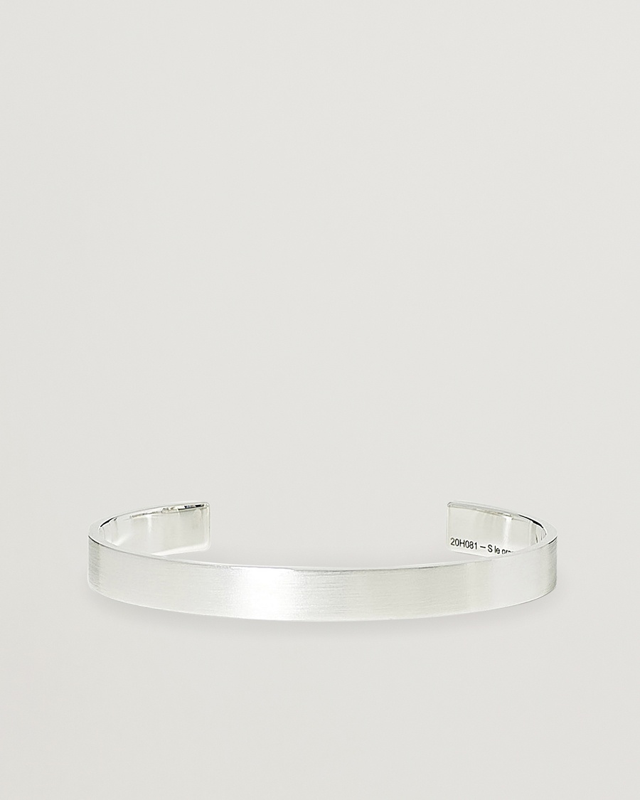 LE GRAMME Ribbon Bracelet Brushed Sterling Silver 21g – Plata
