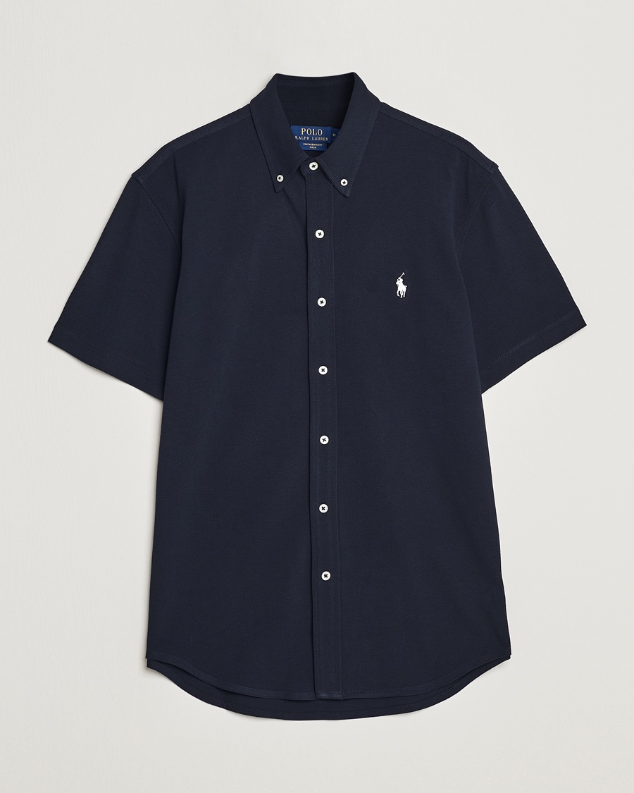 Polo Ralph Lauren Featherweight Mesh Short Sleeve Shirt Aviator Navy – Azul