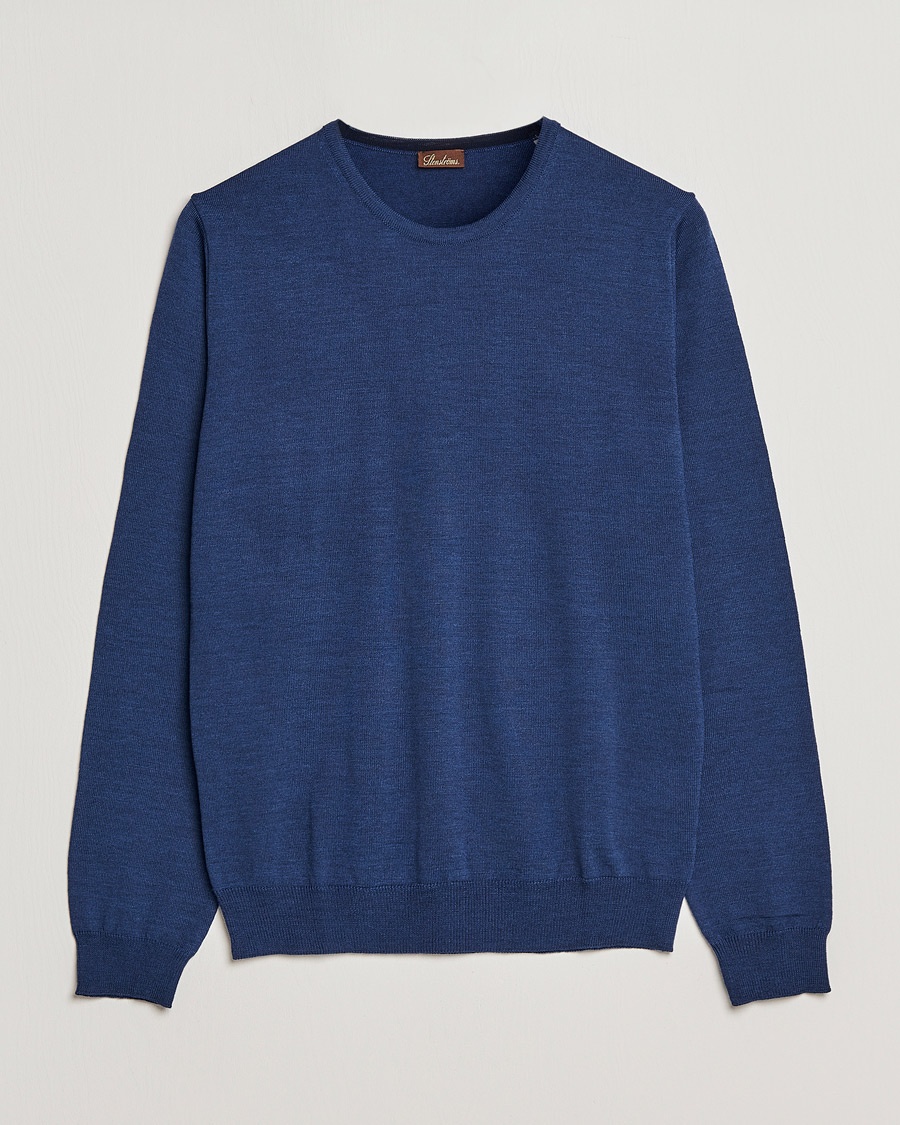 Stenströms Merino Crew Neck Blue – Azul