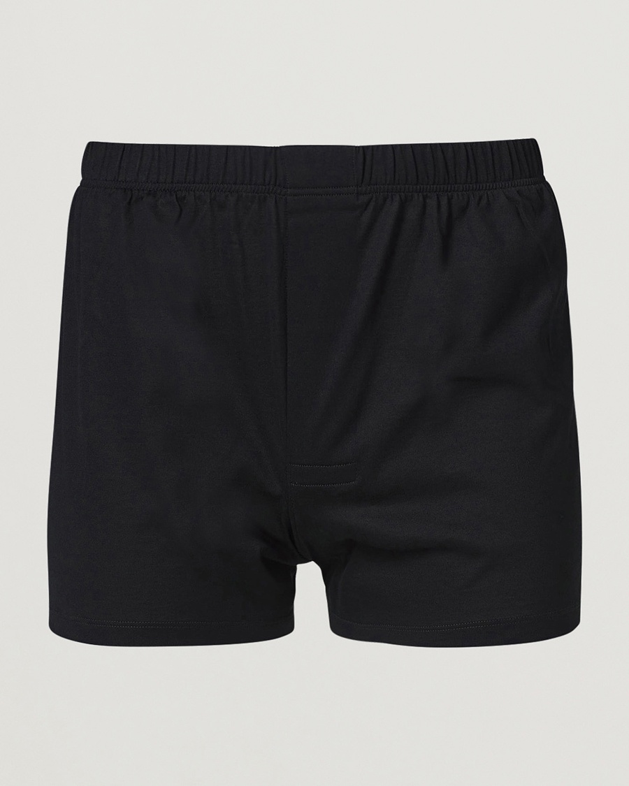 Bresciani Cotton Boxer Brief Black – Negro