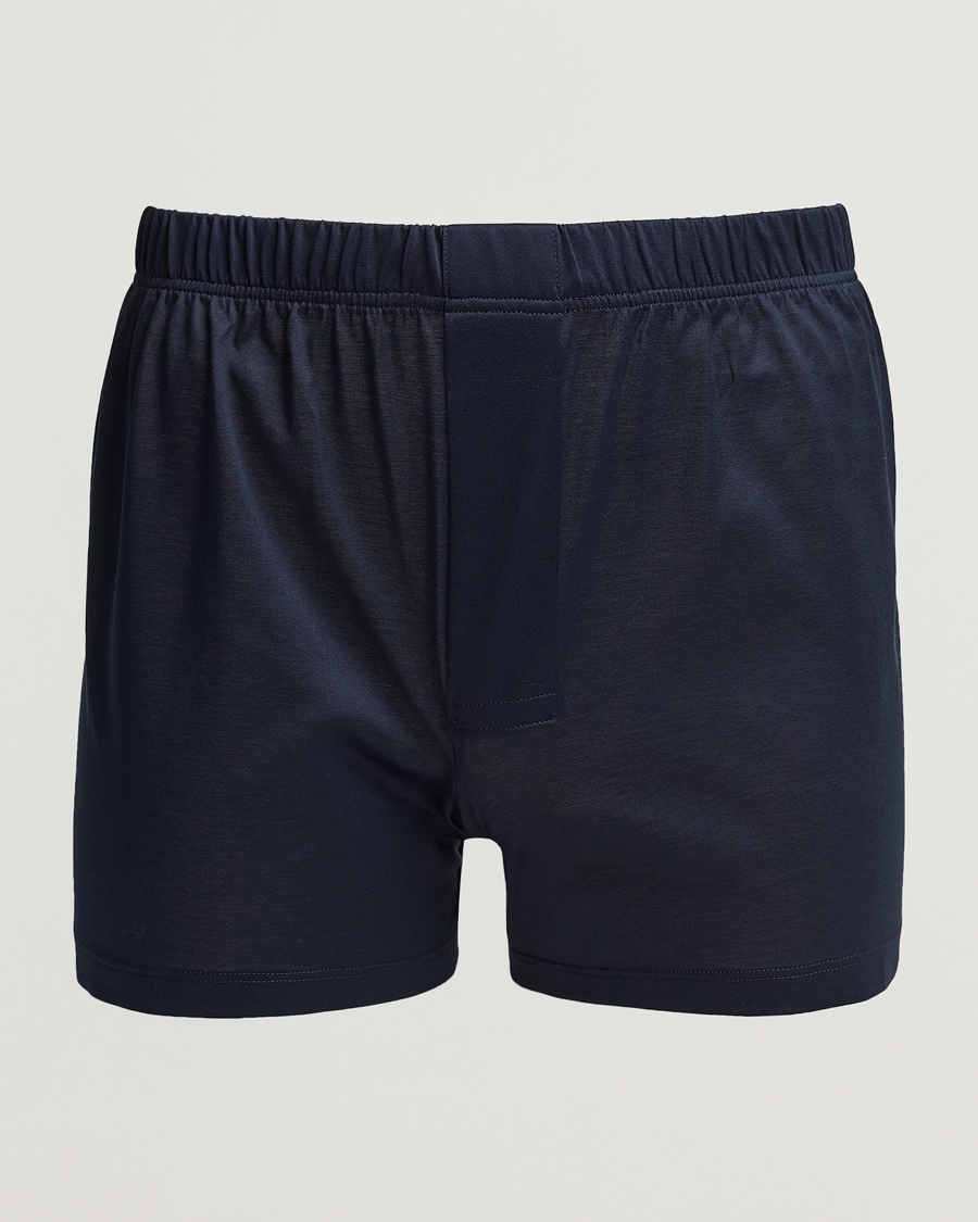 Bresciani Cotton Boxer Brief Navy – Azul
