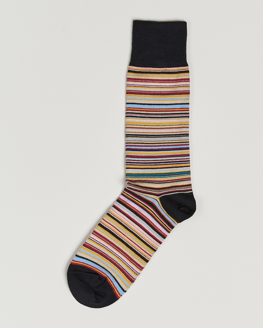 Paul Smith Mulitstripe Socks Black – Multicolor