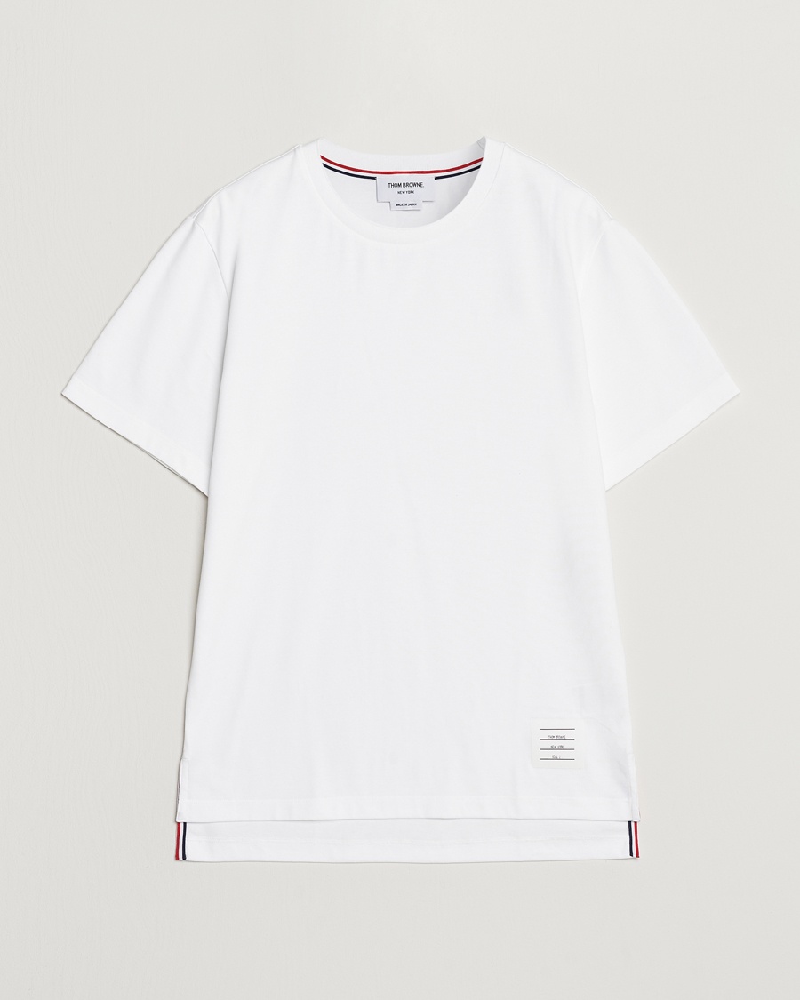 Thom Browne Relaxed Fit Short Sleeve T-Shirt White – Blanco