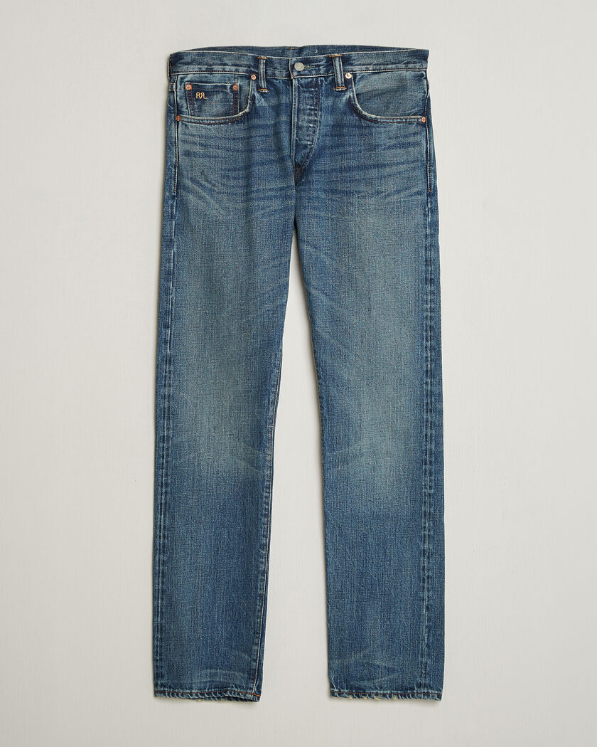 RRL Slim Fit Selvedge Denim Hillsview Wash – Azul
