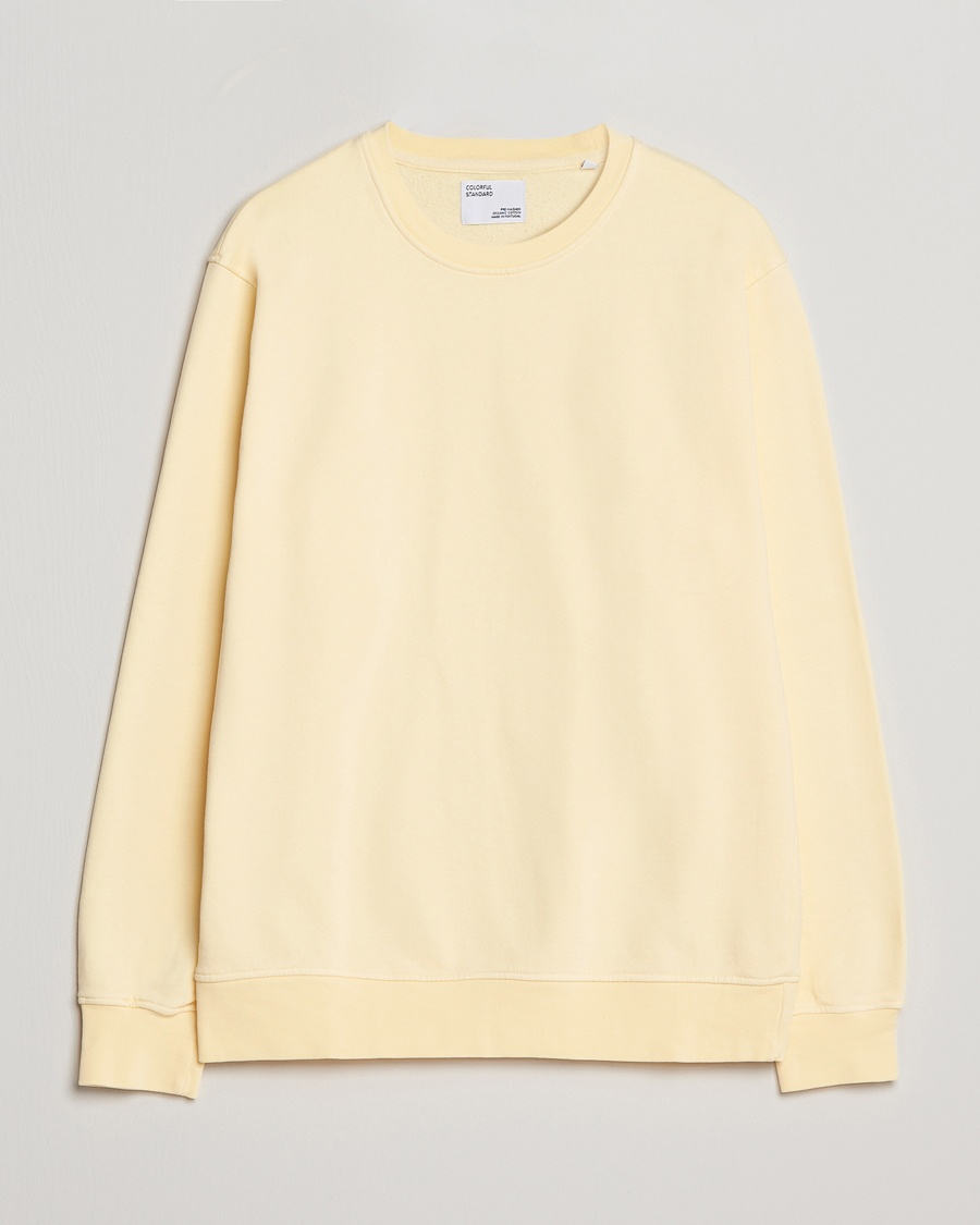 Colorful Standard Classic Organic Crew Neck Sweat Soft Yellow – Amarillo