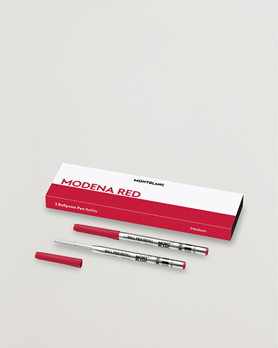  2 Ballpoint Pen Refills Modena Red