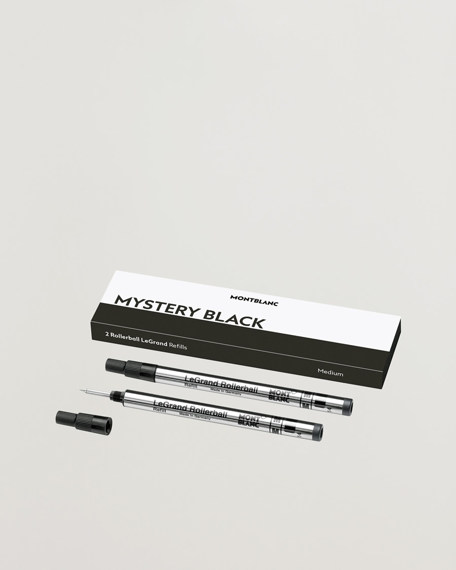 Montblanc 2 Rollerball LeGrand Pen Refills Mystery Black – Negro
