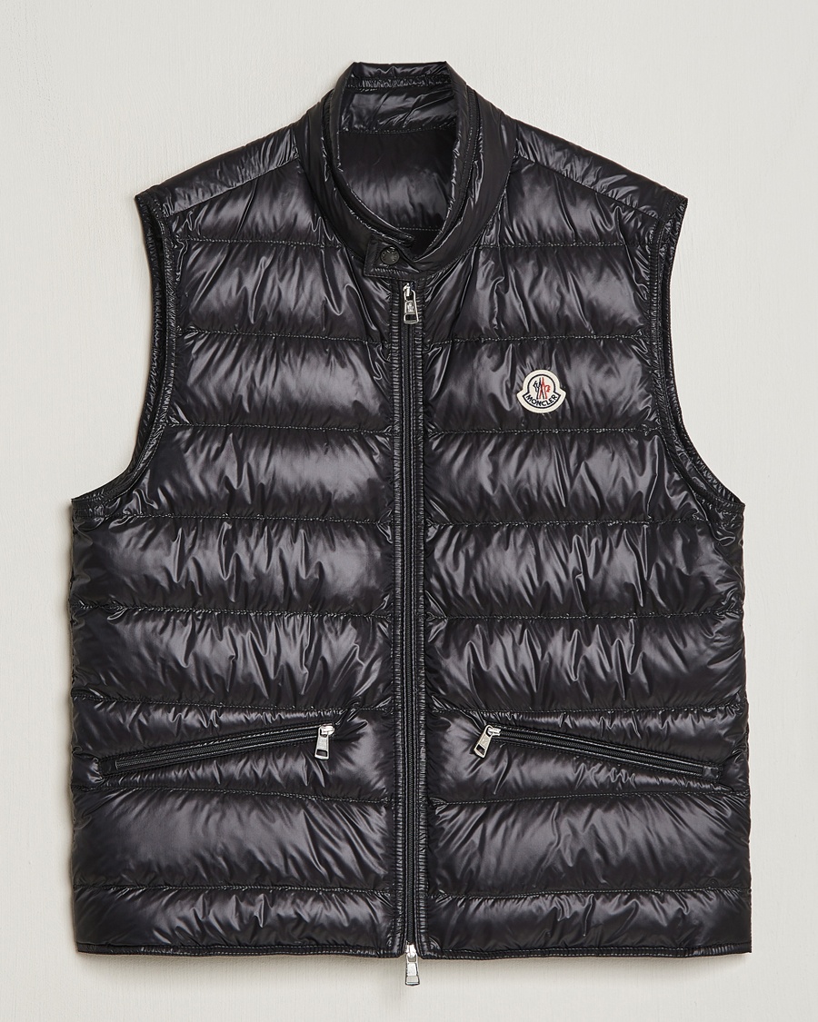 Moncler Gui Down Vest Black – Negro