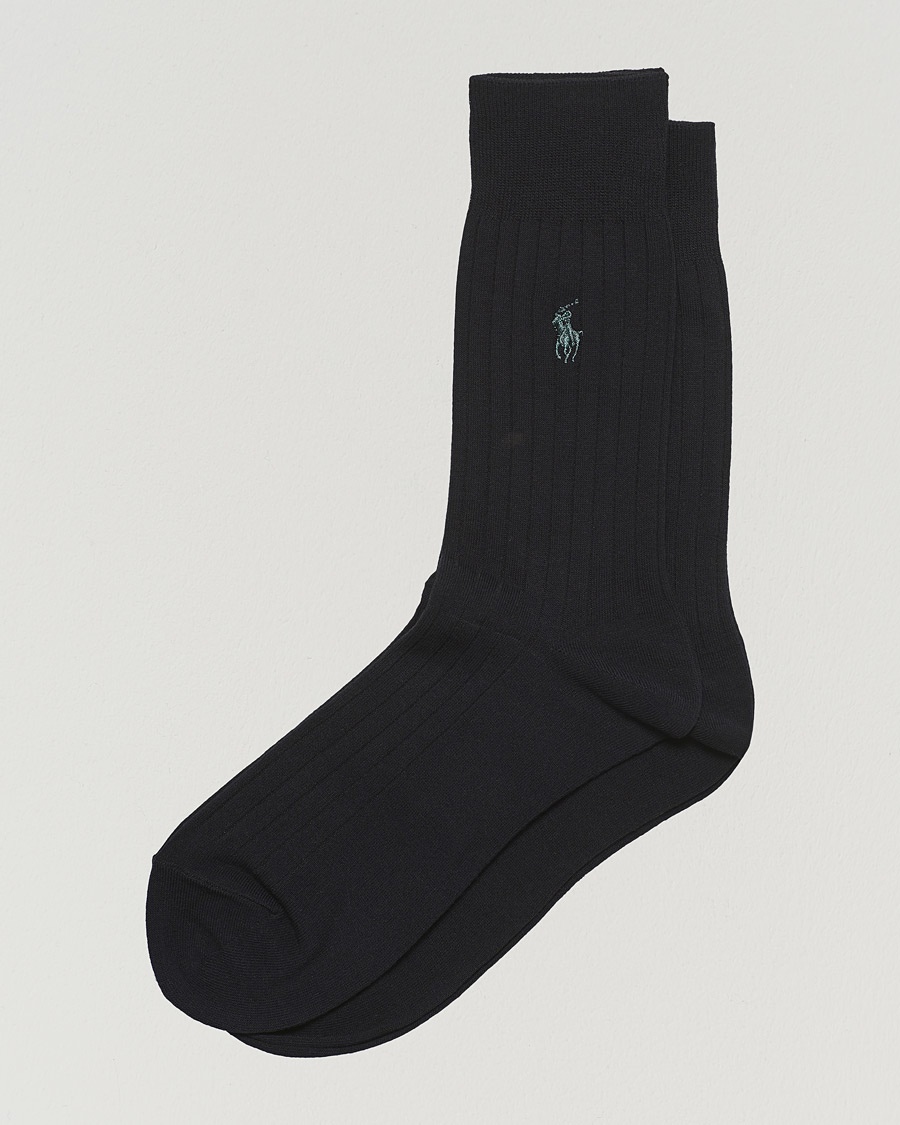 Polo Ralph Lauren 2-Pack Egyptian Cotton Socks Black – Negro