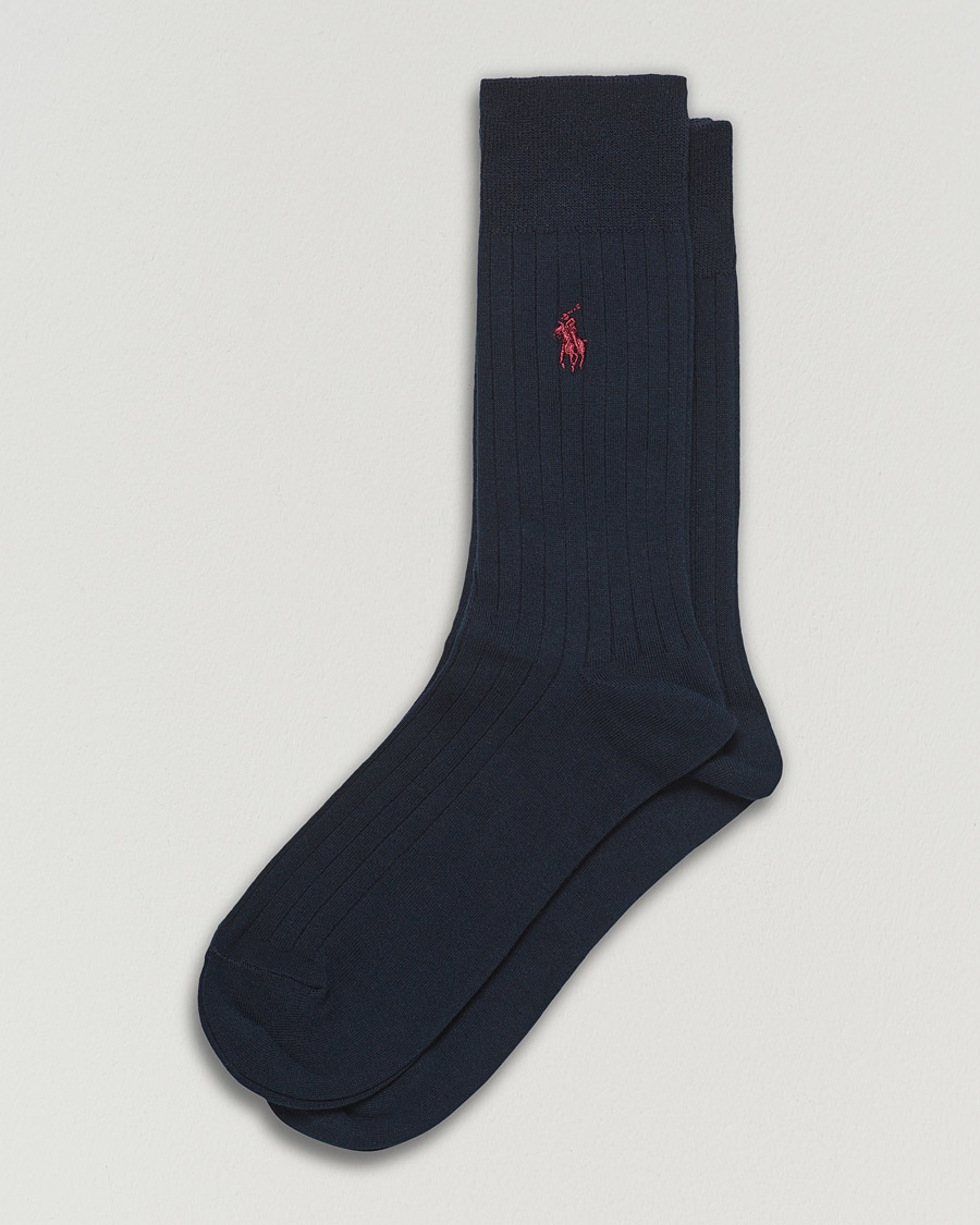 Polo Ralph Lauren 2-Pack Egyptian Cotton Socks Navy – Azul