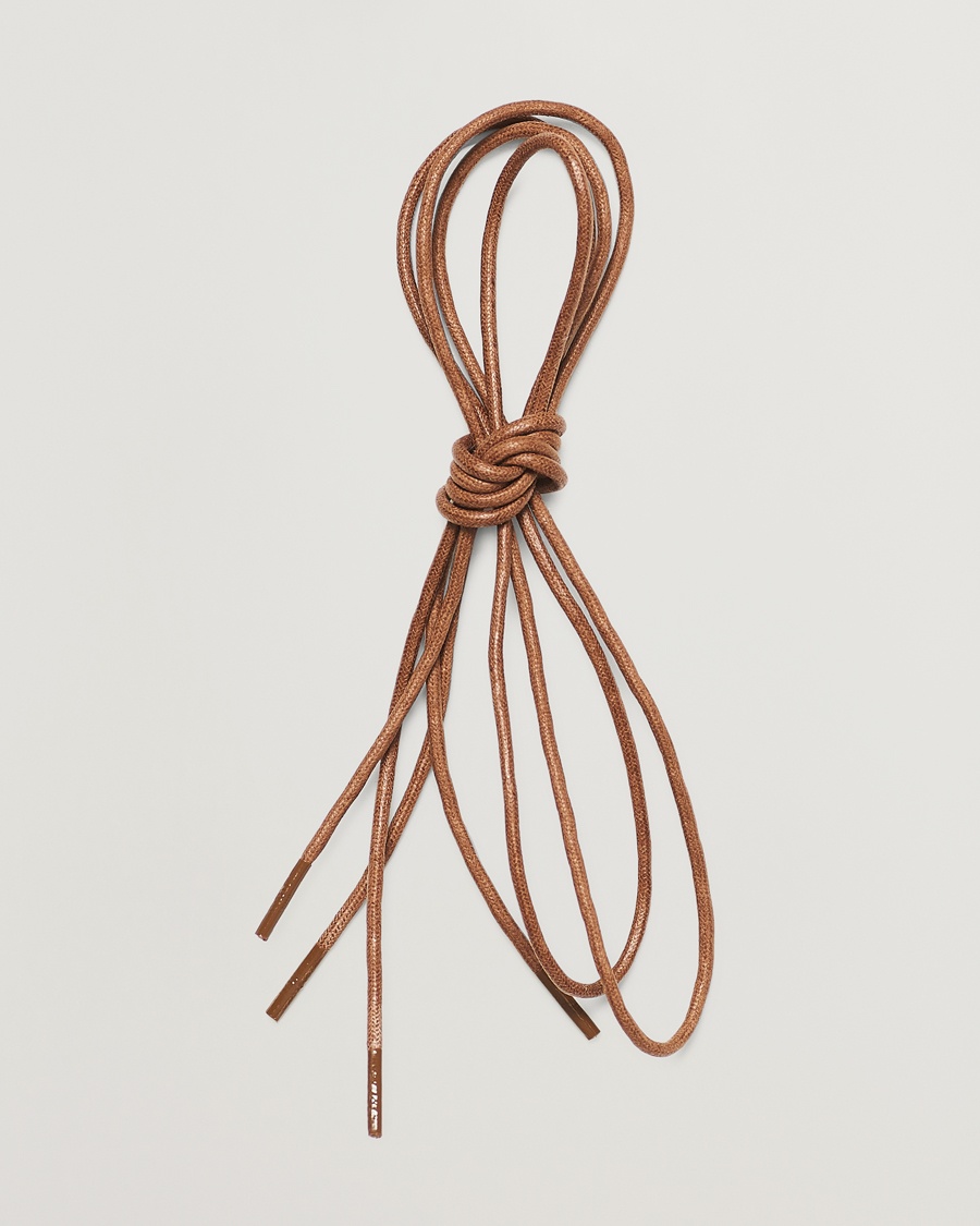 Saphir Medaille d'Or Shoe Laces Thin Waxed 75cm Tobacco – Marrón