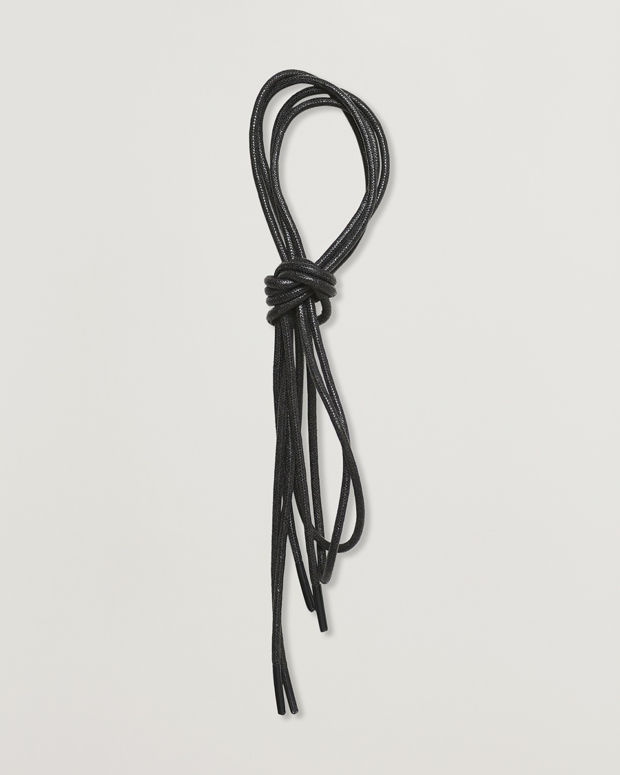 Saphir Medaille d'Or Shoe Laces Thin Waxed 75cm Black – Negro