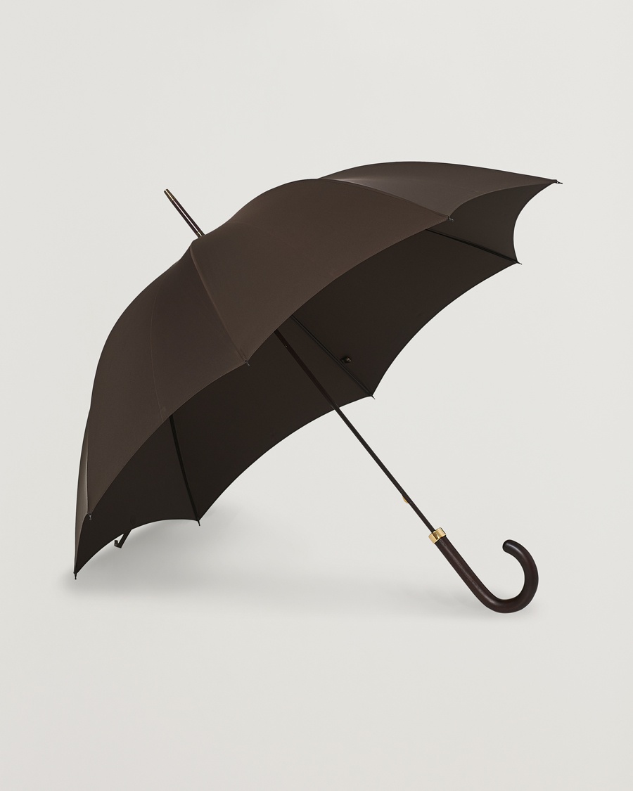 Fox Umbrellas Polished Hardwood Umbrella Brown – Marrón