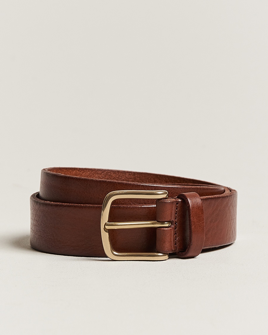 Anderson's Leather Belt 3 cm Cognac – Marrón