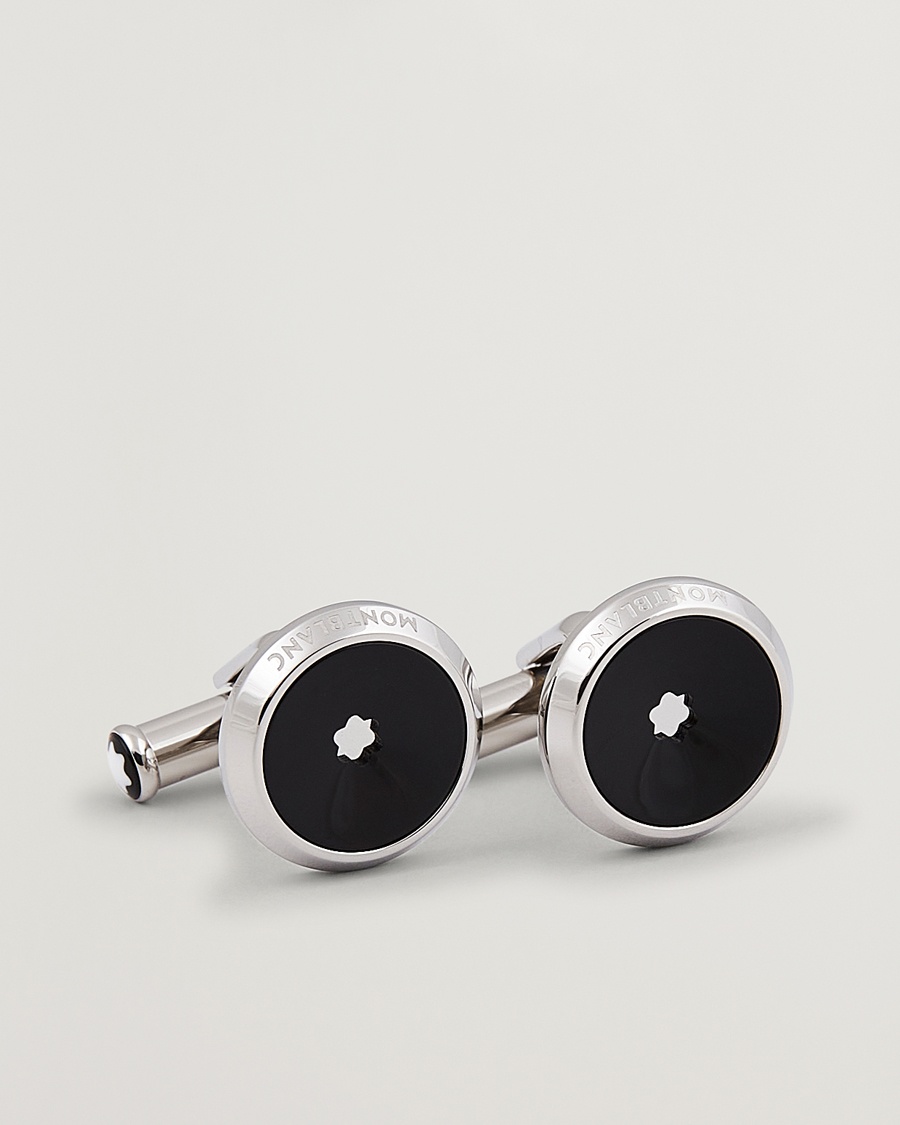 Montblanc Star Cufflinks Black Resin – Negro