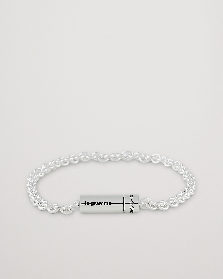 LE GRAMME Chain Cable Bracelet Sterling Silver 11g – Plata