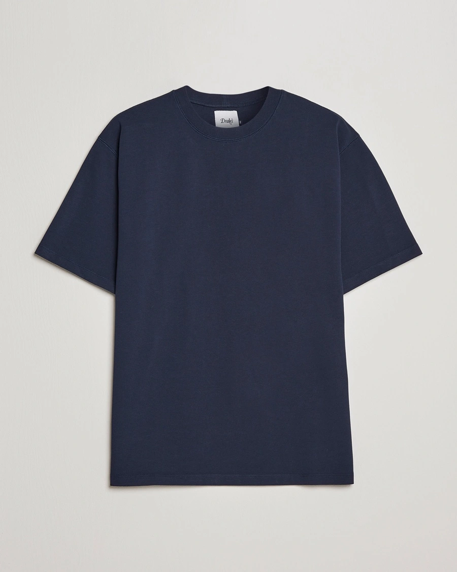 Drake's Short Sleeve Hiking T-Shirt Navy – Azul