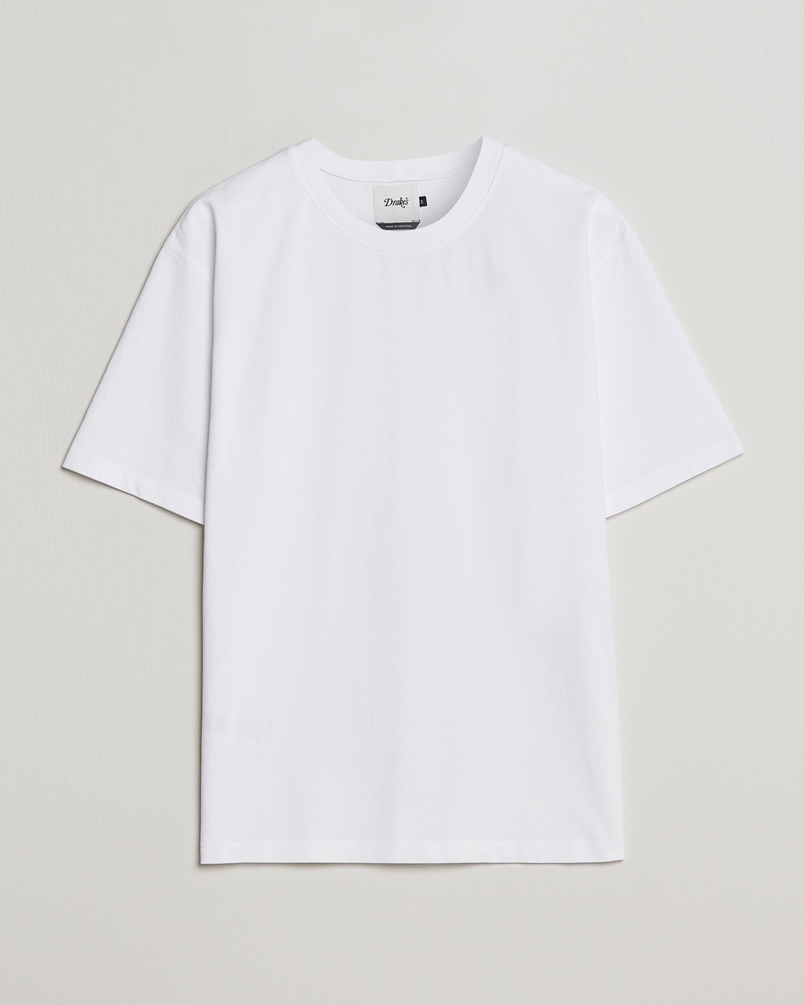 Drake's Short Sleeve Hiking T-Shirt White – Blanco