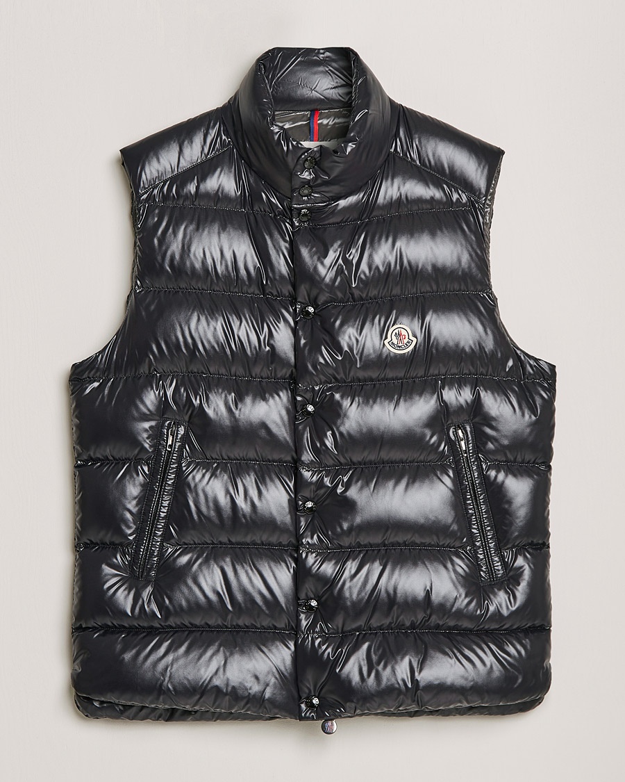 Moncler Tibb Down Vest Black – Negro
