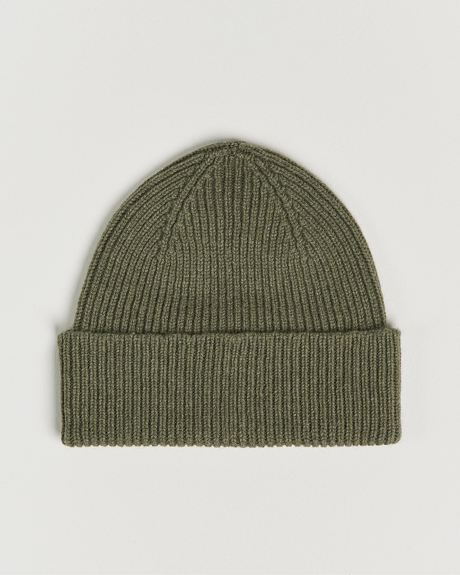 Le Bonnet Lambswool/Caregora Beanie Croco – Verde