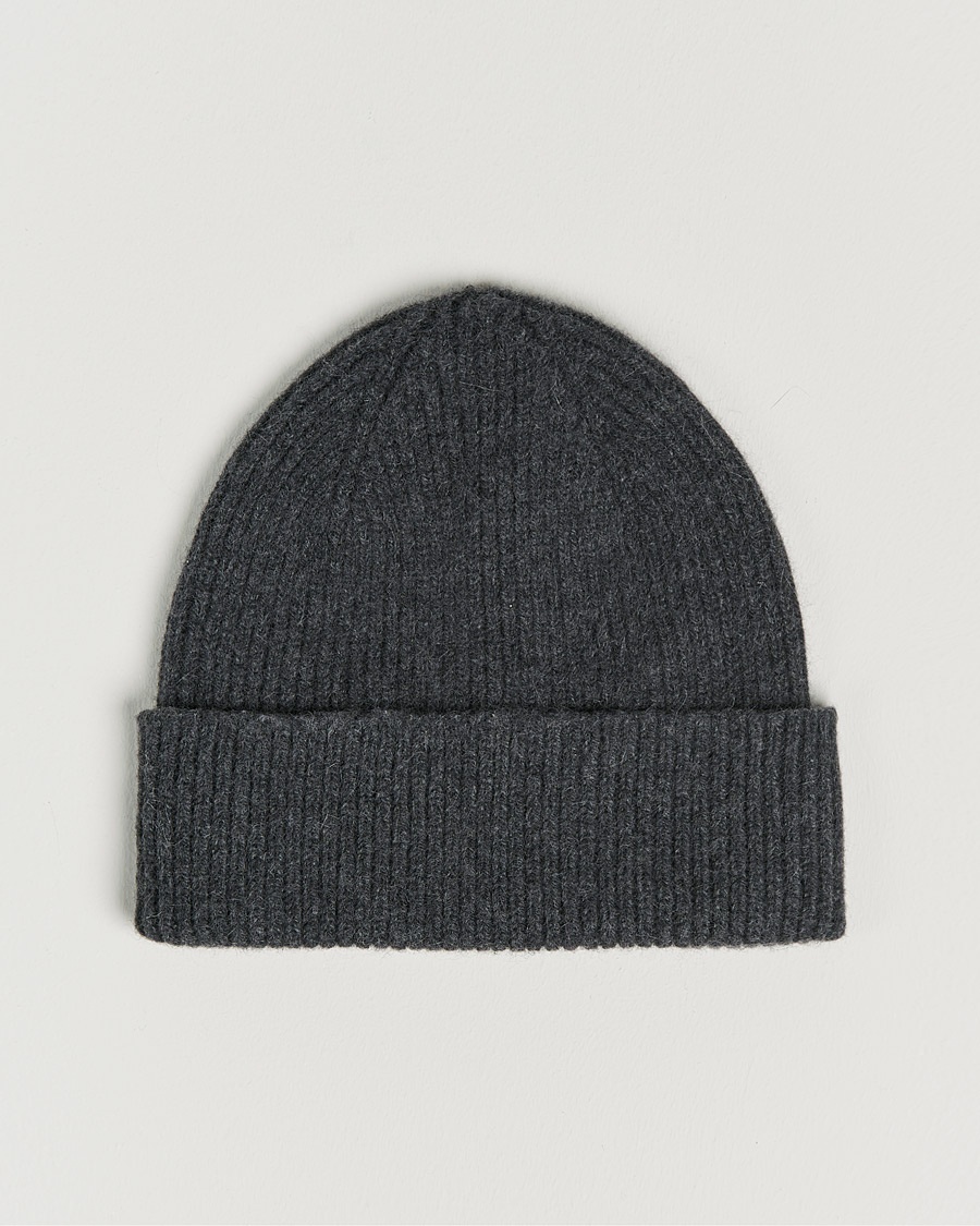 Le Bonnet Lambswool/Caregora Beanie Graphite – Gris