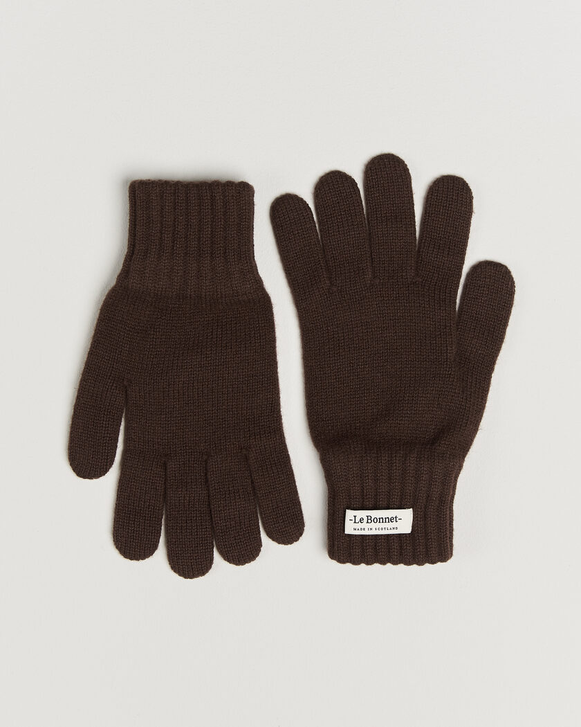 Le Bonnet Merino Wool Gloves Gingerbread – Marrón