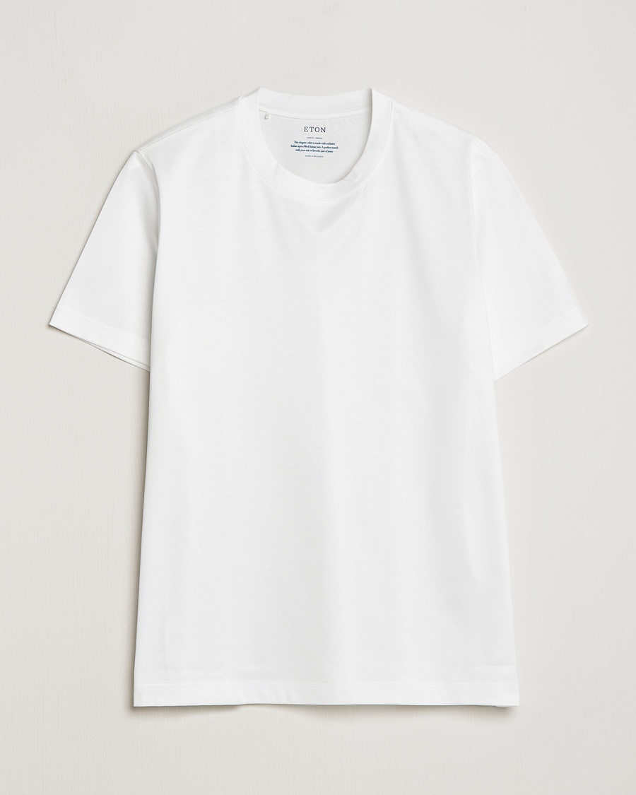 Eton Filo Di Scozia Cotton T-Shirt White – Blanco