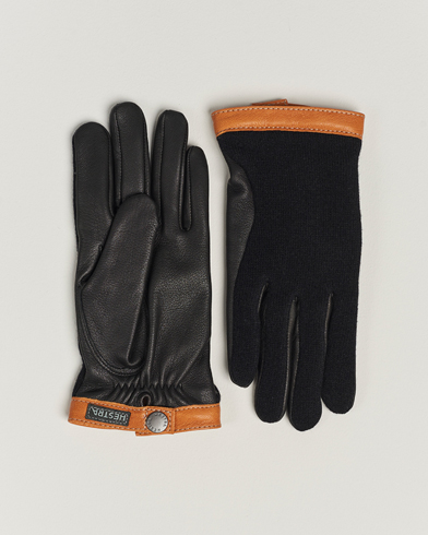  Deerskin Wool Tricot Glove BlackBlack