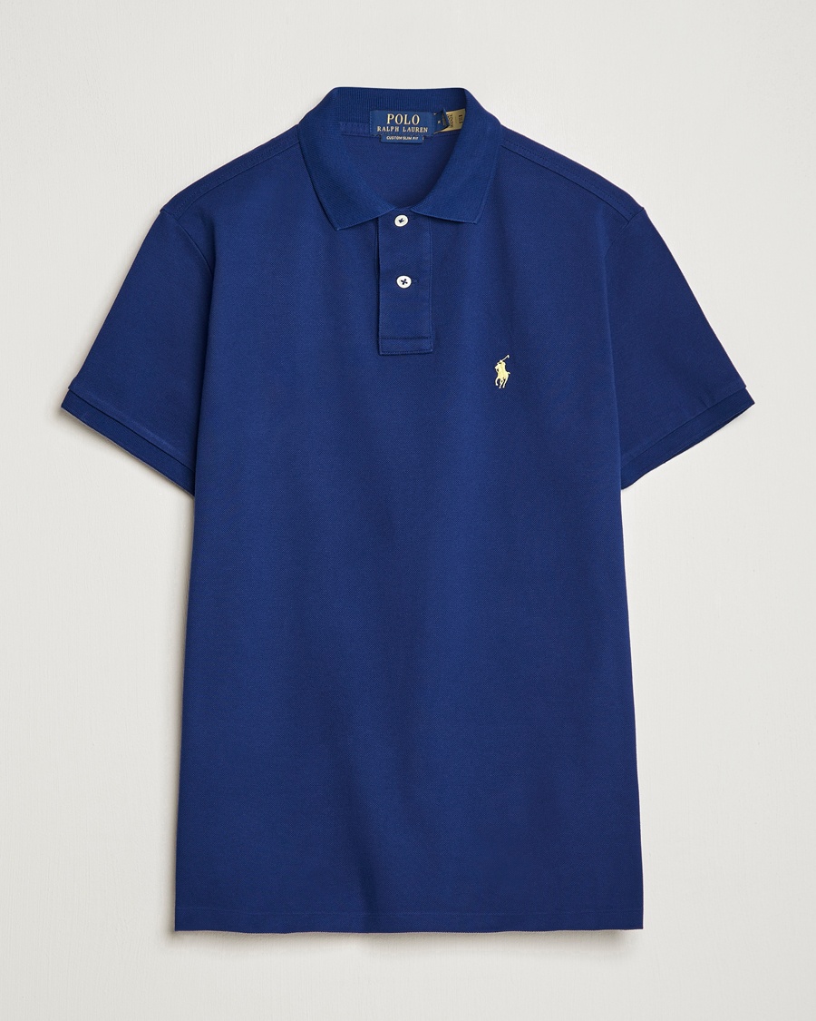 Polo Ralph Lauren Custom Slim Fit Polo Fall Royal – Azul