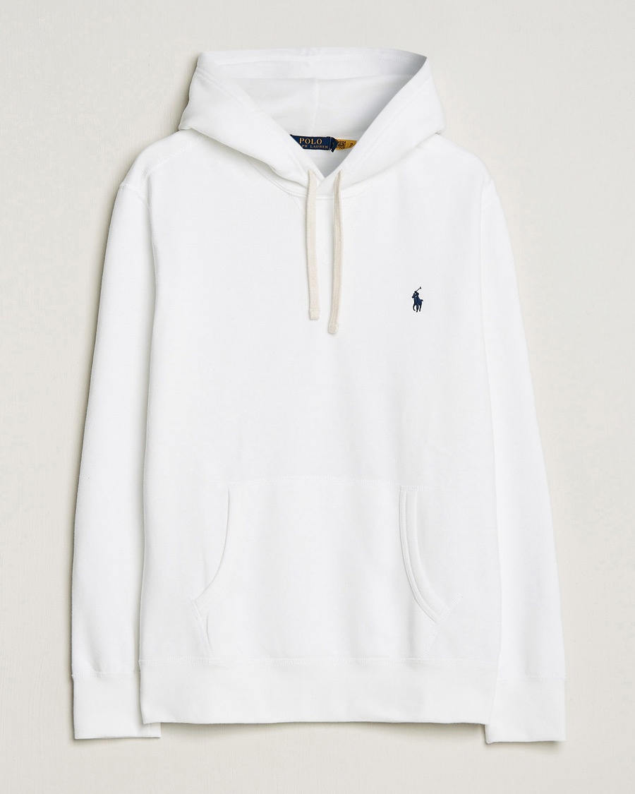 Polo Ralph Lauren RL Fleece Hoodie White – Blanco