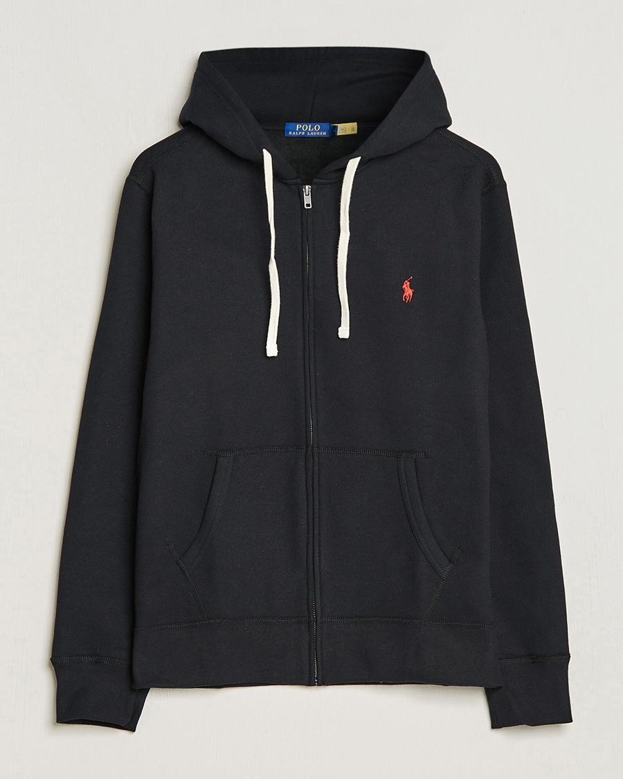 Polo Ralph Lauren Fleece Full Zip Hoodie Polo Black – Negro