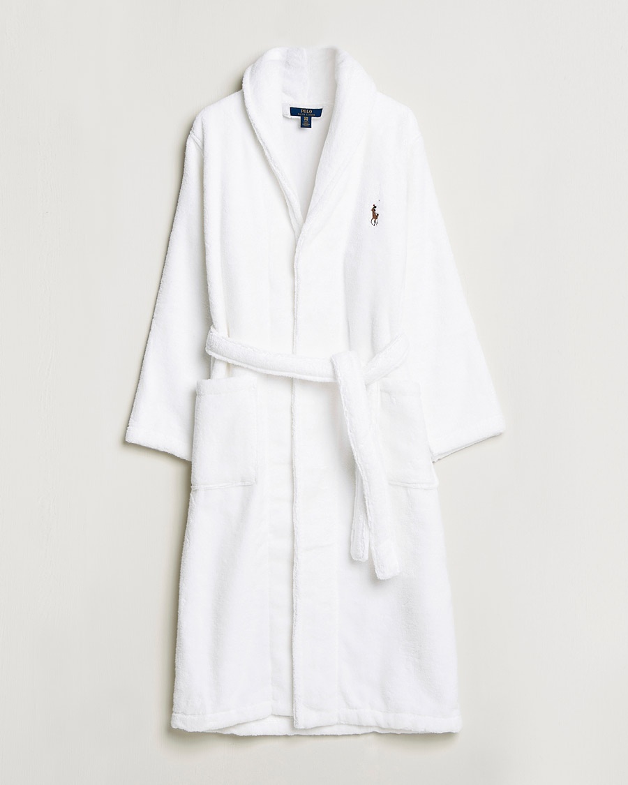 Polo Ralph Lauren Cotton Terry Robe White White – Blanco