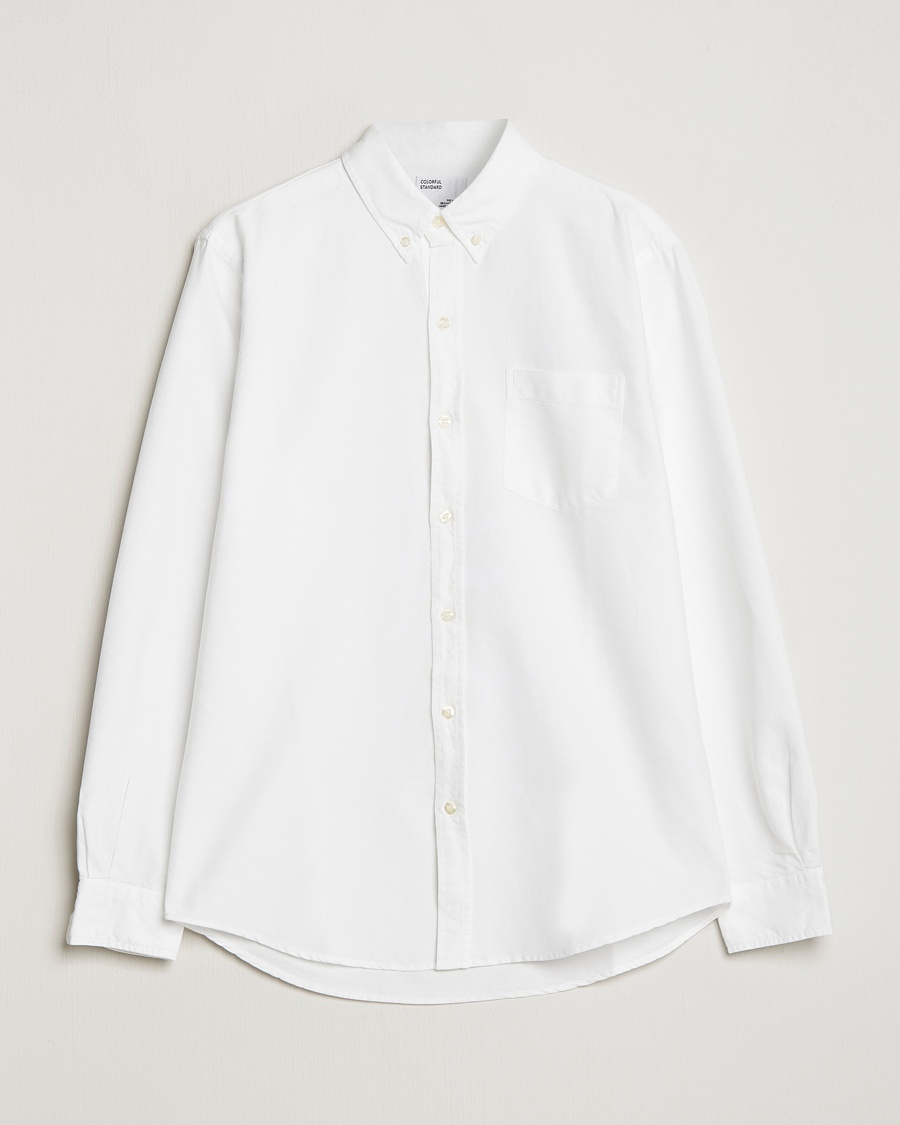 Colorful Standard Classic Organic Oxford Button Down Shirt White – Blanco